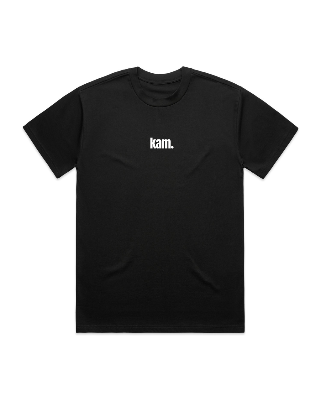 black staple tee