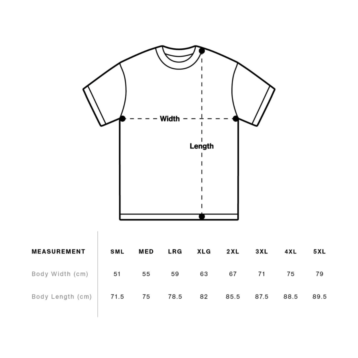 black staple tee